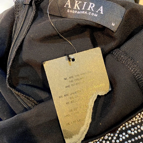 Long sleeve midi dress with rhinestones - Picture 4 of 4